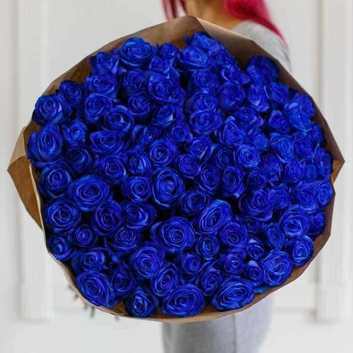 Букет Из 101 Синей Розы