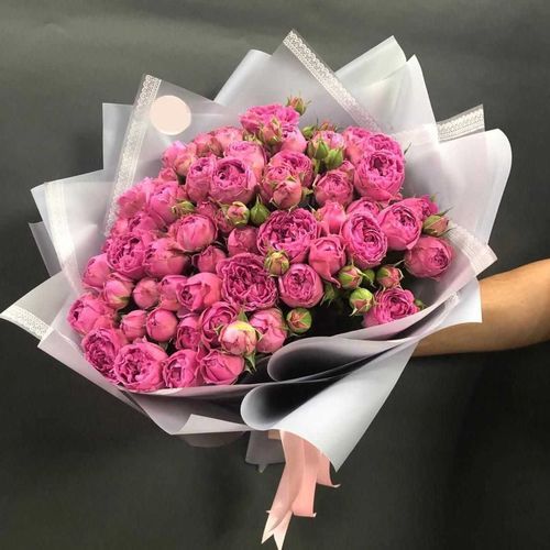 Букет Из 21 Розовой Пионовидной Розы